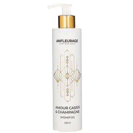 Парфюмированный гель для душа ANFLEURAGE Гель для душа парфюмированный с ниацинамидом и гиалуроновой кислотой, аромат шампанское гель для душа акс эксайт аромат кокоса и черного перца 12ч 250 мл