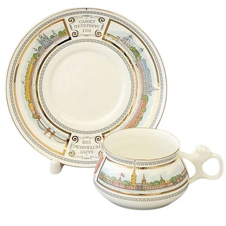 Набор посуды ИМПЕРАТОРСКИЙ ФАРФОРОВЫЙ ЗАВОД Чашка с блюдцем кофейная 