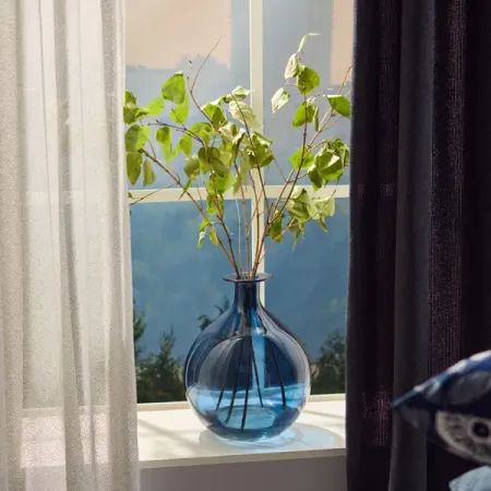 Ваза графин ультрамарин цвет синий 24 см подвеска maxijoy планета 8см синий стекло