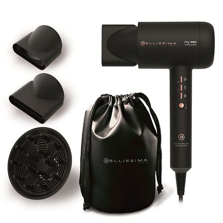 Фен BELLISSIMA Фен для волос MY PRO HYDRA SONIC цифровой ЕС мотор (R9601), ионизация, магнитные насадки mabuchi rs 385pv 2270 мотор постоянного тока