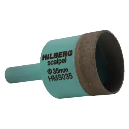 Коронка по керамограниту алмазная Hilberg HMS035 35 мм кнопки для угловой шлифовальной машины