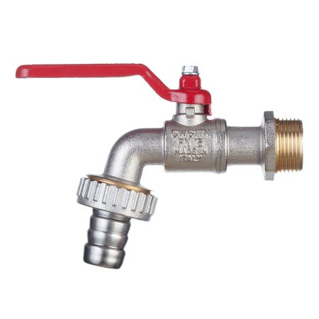 Кран шаровой латунный Tiemme 3/4 НР(ш) х 3/4 НР(ш) ручка со штуцером угловой dazzleex амортизирующая боковая ручка для угловой шлифовальной машины типа 100