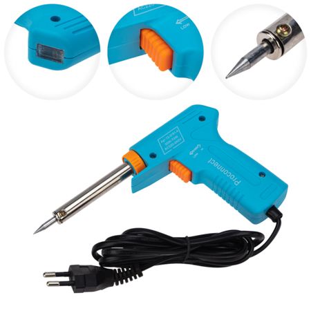 Паяльник-пистолет электрический Proconnect Classic 30/70 Вт 230 В двухрежимный (12-0161-4) паяльник pine64 pinecil v1