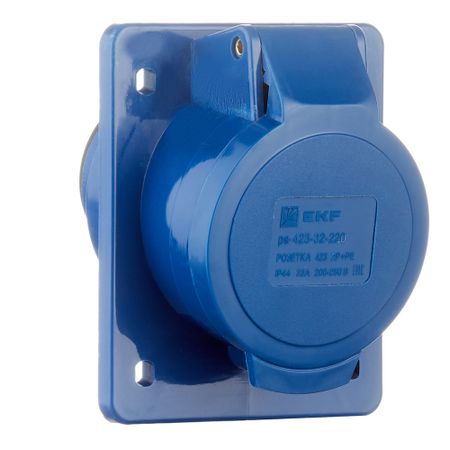 Розетка силовая настенная EKF PROxima 2Р+РЕ 32 А 220 В IP44