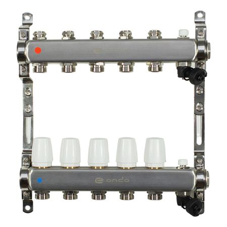 Коллекторная группа Ondo 1 ВР(г) х 5 выходов 3/4 НР(ш) ЕК х 1 ВР(г) комплект уплотнительных колец для кофемашин saeco