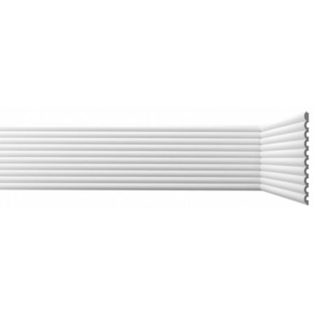 Панель декоративная из экополимера 200х3000х10 мм Bello Deco XPS СП 09/3 белая 0,6 кв.м для vw polo 9n 6r 2001 2017 touran 1t 5t transporter t4 t5 автомобильная флайнер на крышу подкладка багажника ковер заклепки дверные зажимы панель отделки