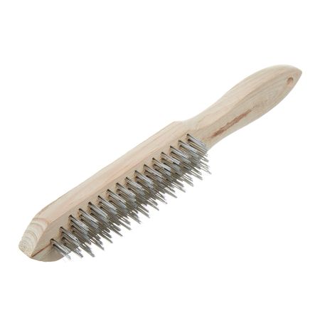 Кордщетка ручная Hesler 290 мм шестирядная с деревянной ручкой