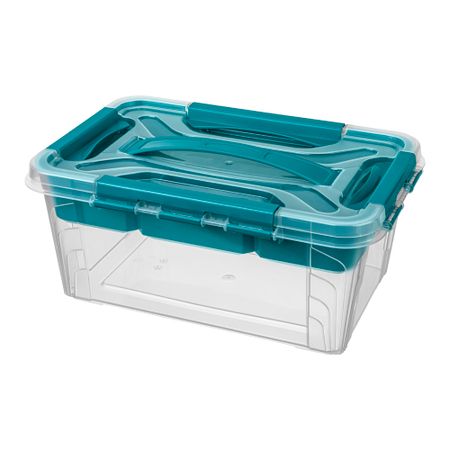 Контейнер для хранения Econova Grand Box (433224102) 290х190х124 мм 4,2 л с замком и органайзером пластиковые прозрачные мини ящики для хранения 100 штук