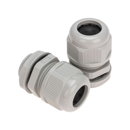 Кабельный ввод Rexant MG25 диаметром 13-18 мм IP68 пластиковый серый (2 шт.) (07-8125-02 / 07-8125-2) 10 шт черные пластиковые кабельные вводы pg7