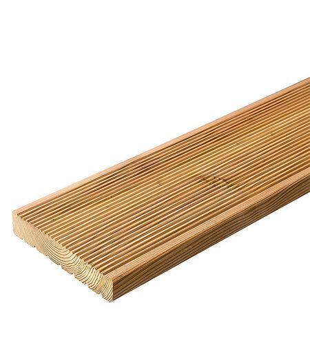 Доска террасная 27х143х3000 мм лиственница сорт АВ S раб.=0,429 кв.м искусственные сосновые шишки 6 10 шт