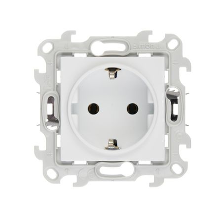 Розетка Simon 24 Harmonie встраиваемая белая (2420434-030) рамка simon 24 harmonie одноместная белая 2400610 030