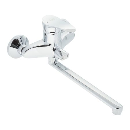 Смеситель для ванны Lavelly Fluent хром однорычажный с длинным изливом без лейки (672202) ручка маркер с длинным наконечником 20 мм 10 5 шт