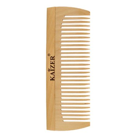 Расческа для волос KAIZER Гребень деревянный, редкие зубья, 120 мм деревянный ценник loripos