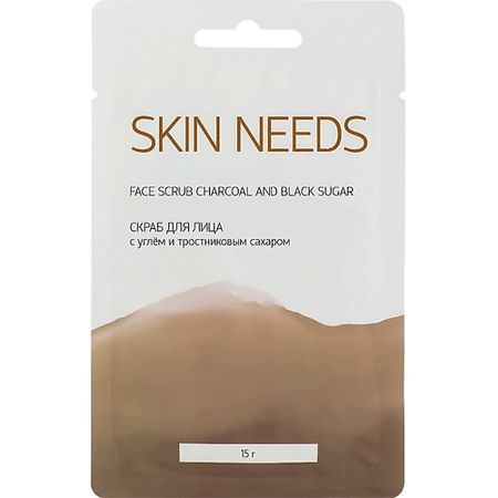 Скраб для лица ЛЭТУАЛЬ Скраб для лица с углем и тростниковым сахаром SKIN NEEDS