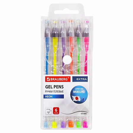 Набор ручек BRAUBERG Ручки гелевые EXTRA Неон гелевые ручки kissbuty   из 22 штук