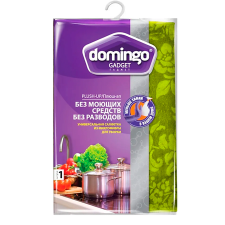 Салфетки для уборки DOMINGO ПЛЮШ-АП салфетка из микрофибры для подушки canirica плюш гладкокрашеный 45 45