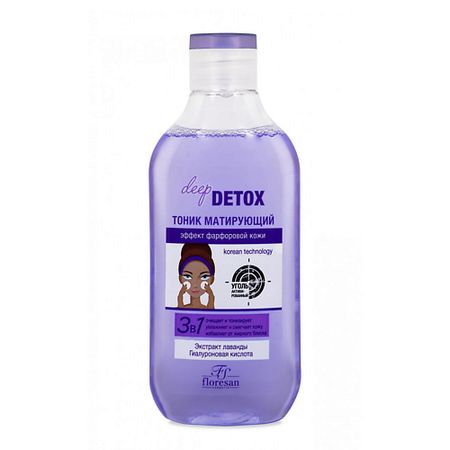 Тоник для лица FLORESAN Тоник матирующий DEEP DETOX