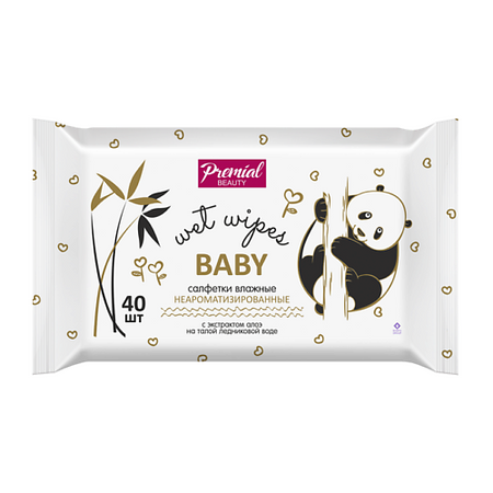 Салфетки для тела PREMIAL Салфетки влажные для детской гигиены неароматизированые