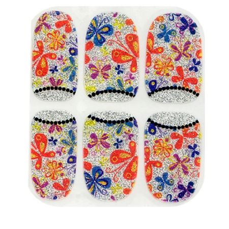 Наклейки для ногтей IRISK Пленки для ногтей для экспресс-маникюра на клеевой основе Effect Nails прозрачные пленки пэт для струйной печати 100 шт