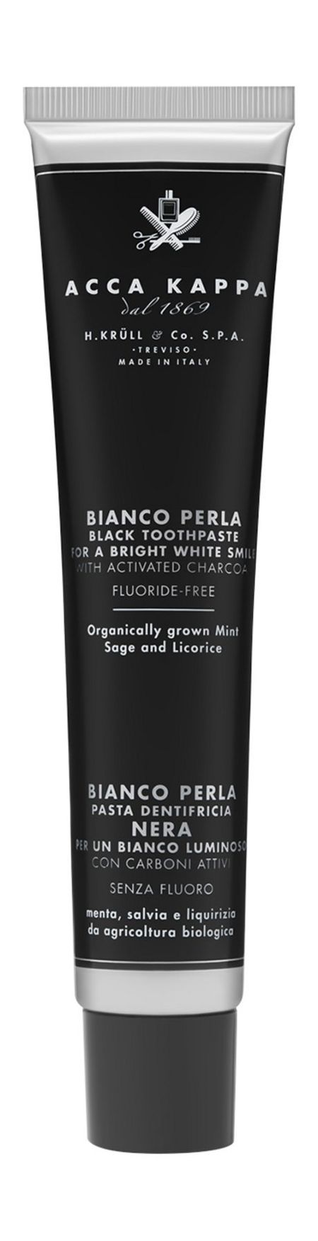 Acca Kappa Natural Care Bianco Perla Black Toothpaste