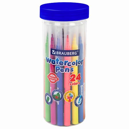 Набор письменных принадлежностей BRAUBERG Фломастеры в тубе классические BRAUBERG 