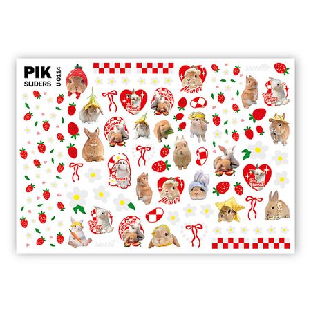 Слайдеры PIK Слайдеры для ногтей P-114 Кролики