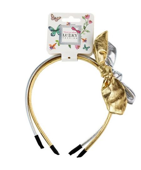 Lukky Набор ободков Металлик c бантиками