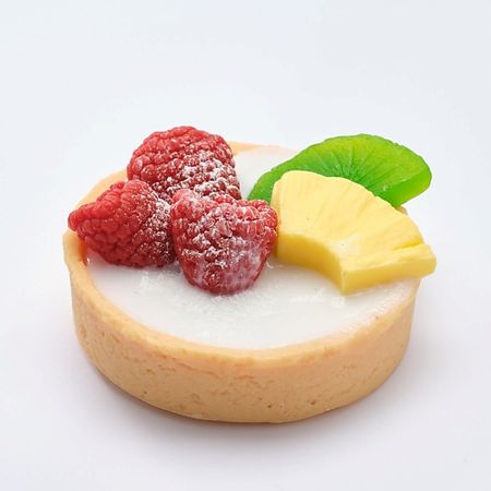 Мыло твердое SKUINA Мыло ручной работы Большая тарталетка с ананасом, малиной и мятой мыло твердое skuina мыло котик потягушки