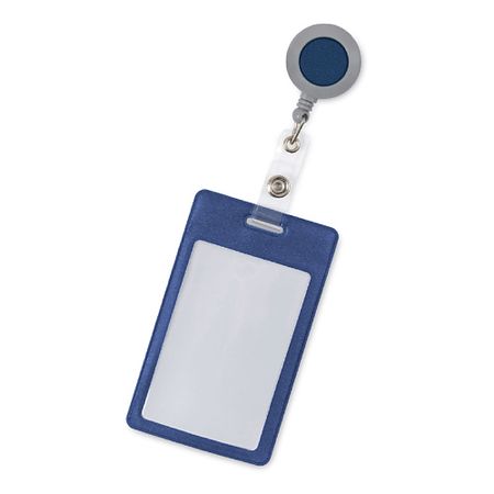 Бейдж FLEXPOCKET Карман для бейджа, вертикальный с рулеткой и клипсой