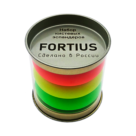 Эспандер FORTIUS Набор кистевых эспандеров Neon 20,30,40 кг (тубус)