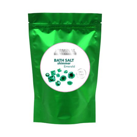 Соль для ванны JERMINAL COSMETICS Соль для ванны парфюмированная морская с магнием и шиммером натуральная Изумруд минералов qianchuan изумруд кварц кристаллы