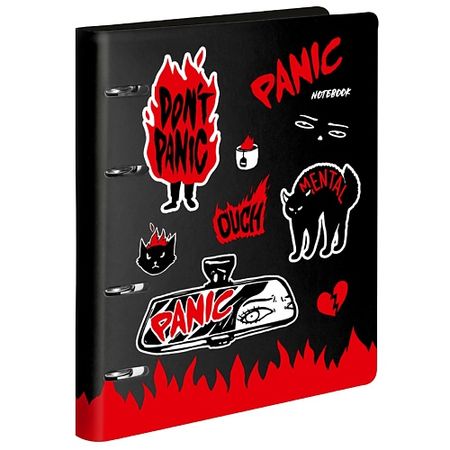 Тетрадь LOREX Тетрадь со сменным блоком на кольцах PANIC A5 80 листов тетрадь brauberg тетрадь на кольцах 120 листов гранат