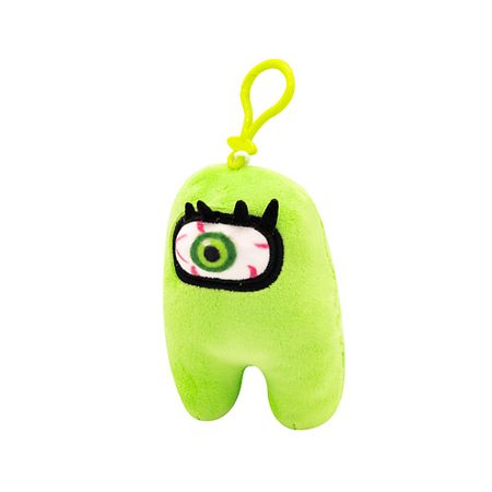 Мягкая игрушка AMONG US Плюшевая игрушка ЗЕЛЕНАЯ на брелке мини елка moonbiffy сине зеленая