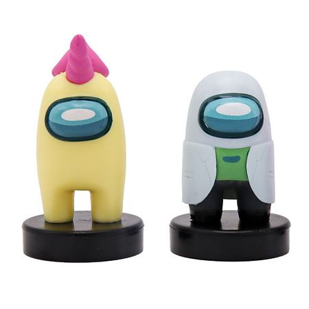 Набор детский AMONG US Набор фигурок-штампиков 3 серия (герой единорог) из 6 миниатюрных стеклянных фигурок курочек jssmtlp