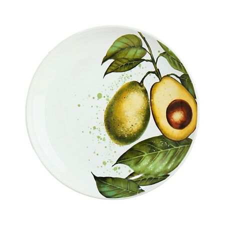 Тарелка DOLCE CERAMO Тарелка керамическая «Авокадо» большая керамическая тарелка abdo   и белая