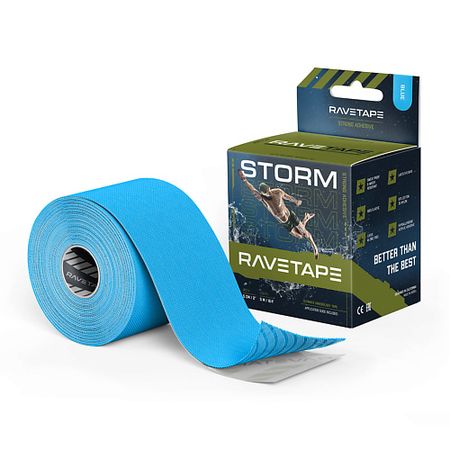Тейпы для тела RAVE TAPE Кинезиотейп STORM 5×5 флэш песочная этикетка washi tape