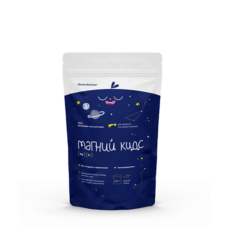 Соль для ванны ELENTRA NUTRITION Магний Кидс протеин вэй про whey pro geneticlab nutrition со вкусом пина колада 1000 г