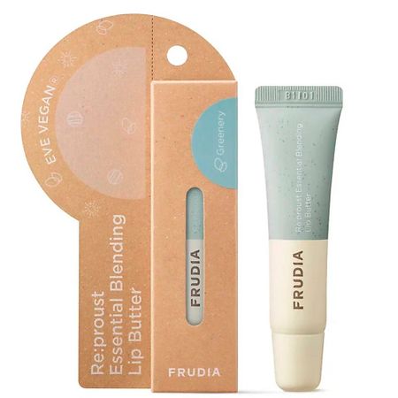 Масло для губ FRUDIA Смягчающий баттер для губ с маслами герани и бергамота Сила растений тоник для лица frudia себорегулирующий с зеленым виноградом 195 мл