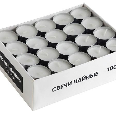 Свеча декоративная HOME INTERIORS Чайные свечи в наборе свеча столбик home interiors желтый 7х15 см