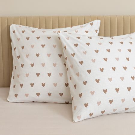 Комплект наволочек Любовь моя (коричневый)/ Amore mio brown