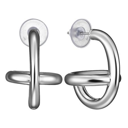 Серьги UVI JEWELLERY Серебристые серьги Геометрия водостойкие стикеры funcolour 6040 серебристые