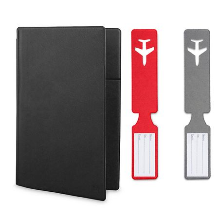 Бирка на чемодан FLEXPOCKET Семейный органайзер для документов с двумя багажными бирками в подарочной упаковке водка kremlin award в подарочной упаковке россия 0 7 л