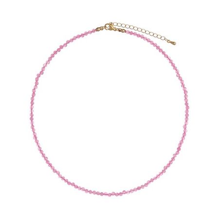 Колье UVI JEWELLERY Чокер из розовых кристаллов мексиканский агат башня из кристаллов