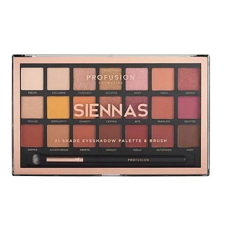 Палетка PROFUSION Палетка для макияжа глаз Siennas