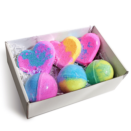 Бомбочка для ванны COSMEYA Подарочный набор бомбочек для ванн бурлящие шары ярко розовые фольгированные шары microplush