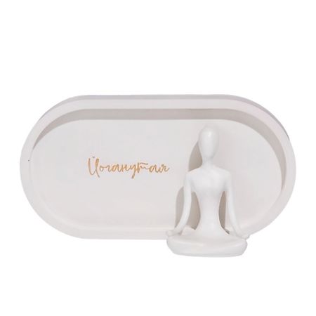 Статуэтка MAGIC MAKERS Йогиня на подносе 