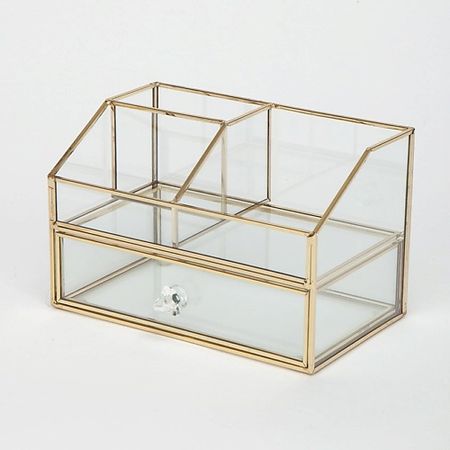 Органайзер ISMAT Органайзер стеклянный с выдвижной полкой рождественский стеклянный снеговик moonbiffy