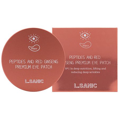 Патчи для глаз LSANIC Патчи для глаз гидрогелевые с пептидами и экстрактом красного женьшеня курильница zemei из меди красного а
