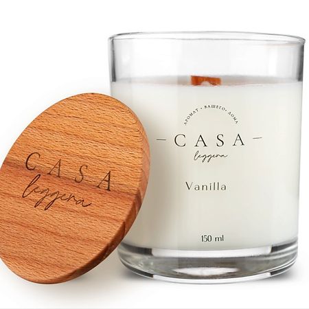 Свеча ароматическая CASA LEGGERA Свеча в стекле Vanilla