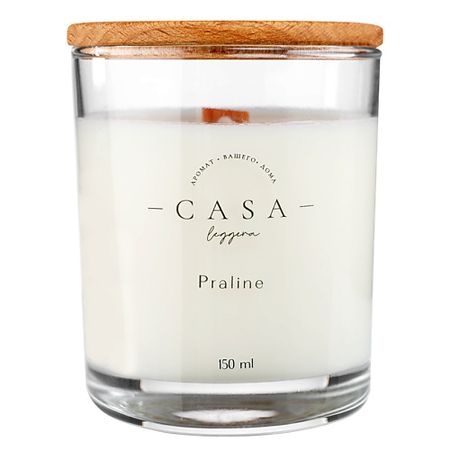 Свеча ароматическая CASA LEGGERA Свеча в стекле Praline